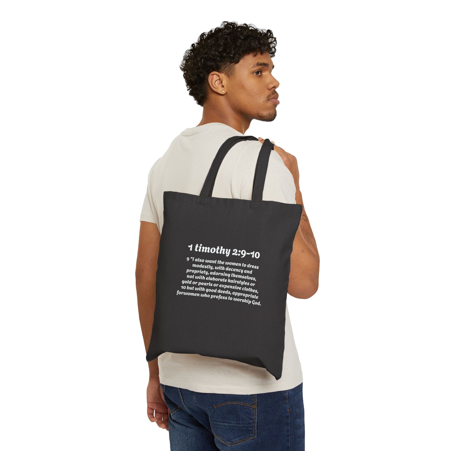 Profess Godliness Canvas Tote Bag