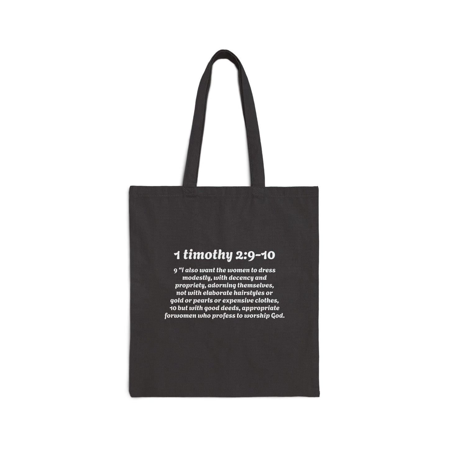 Profess Godliness Canvas Tote Bag