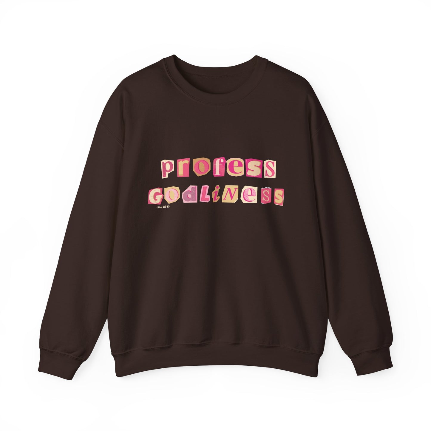 Profess Godliness Crewneck Sweatshirt – Cozy Faith-Inspired Style