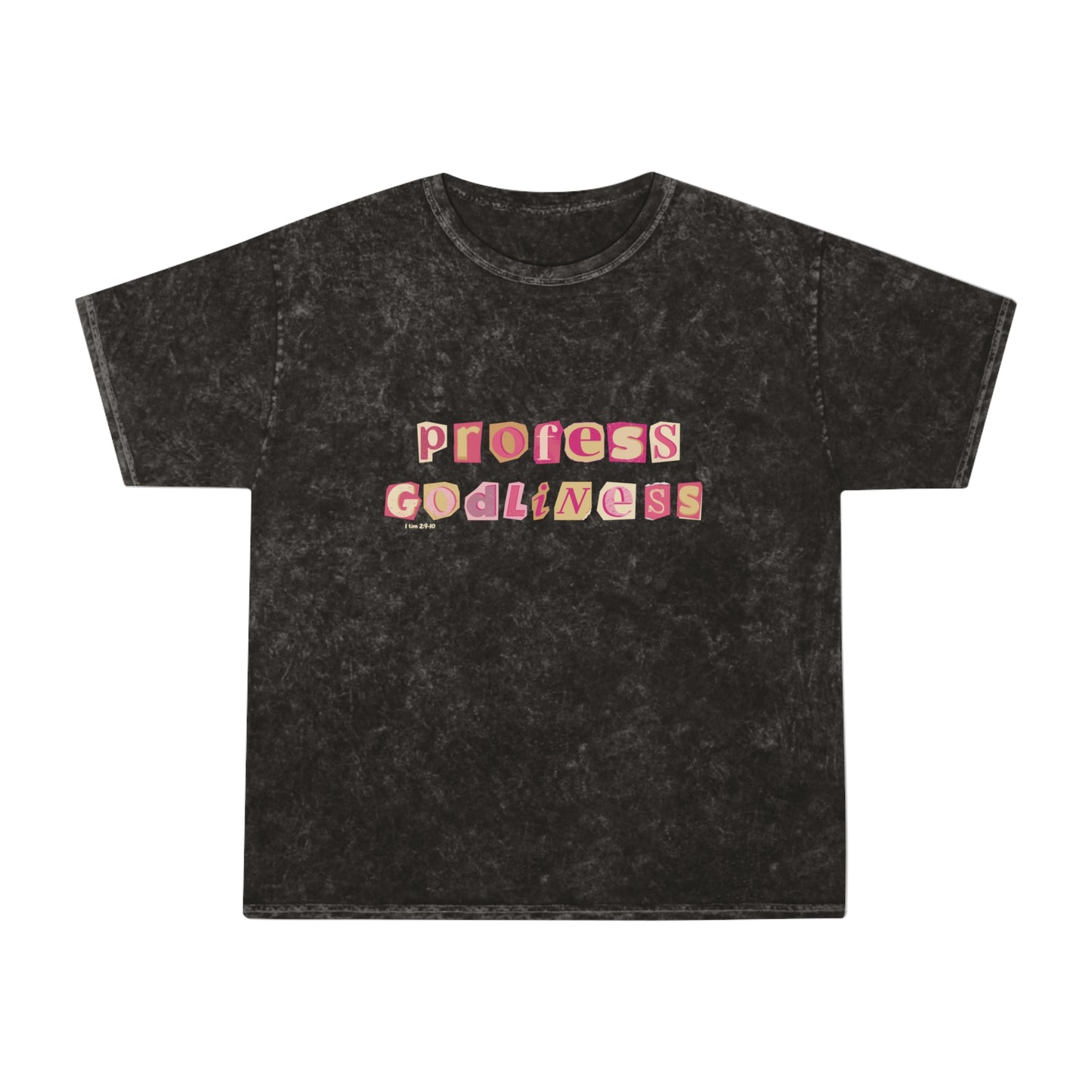 Profess Godliness Womens Mineral Wash Tee
