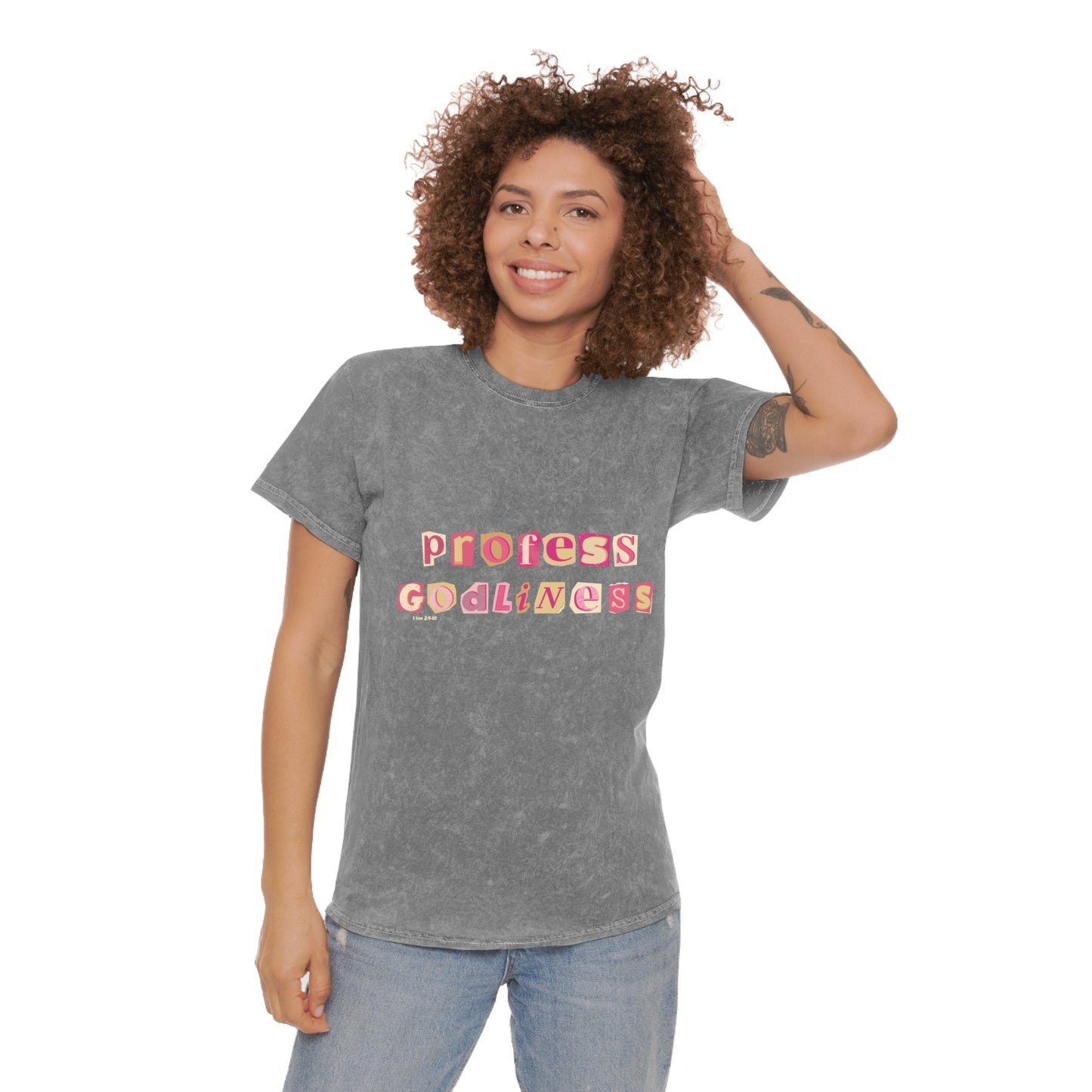 Profess Godliness Womens Mineral Wash Tee