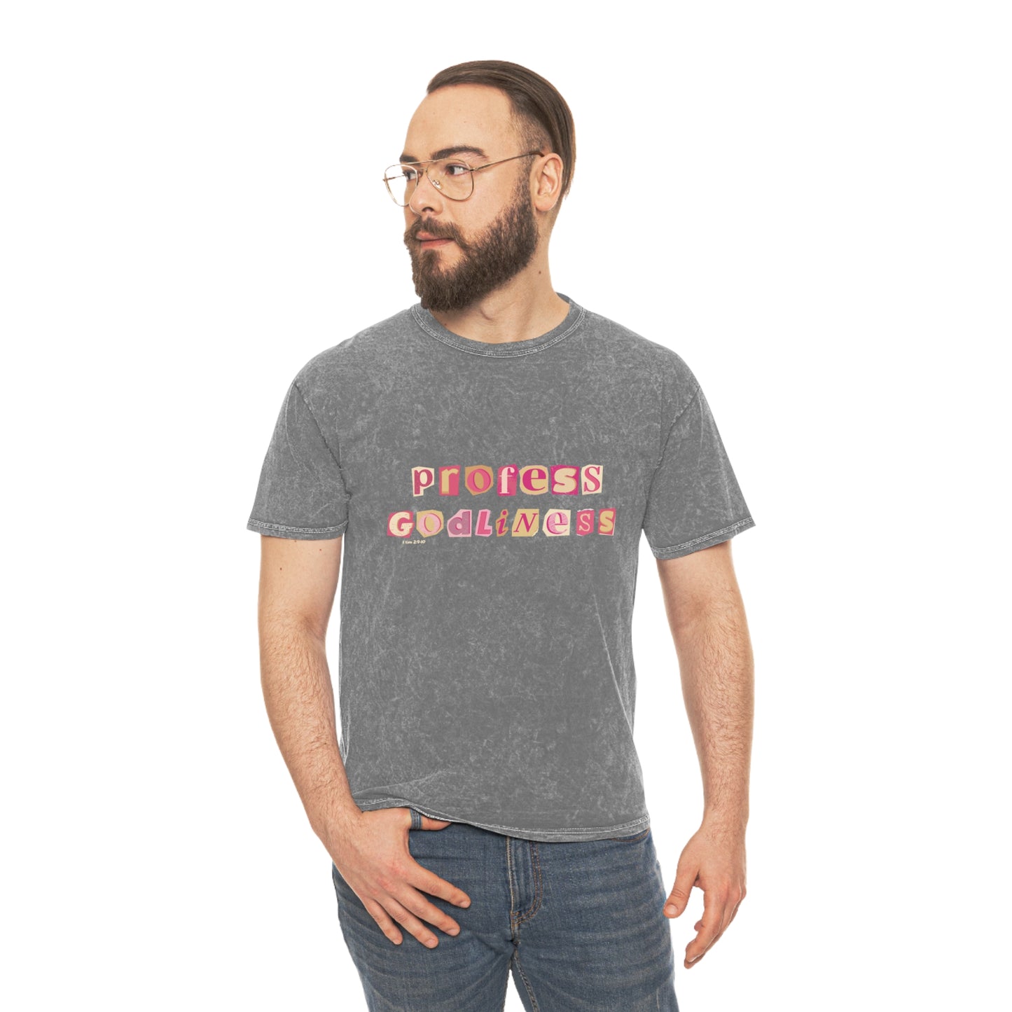 Profess Godliness Womens Mineral Wash Tee
