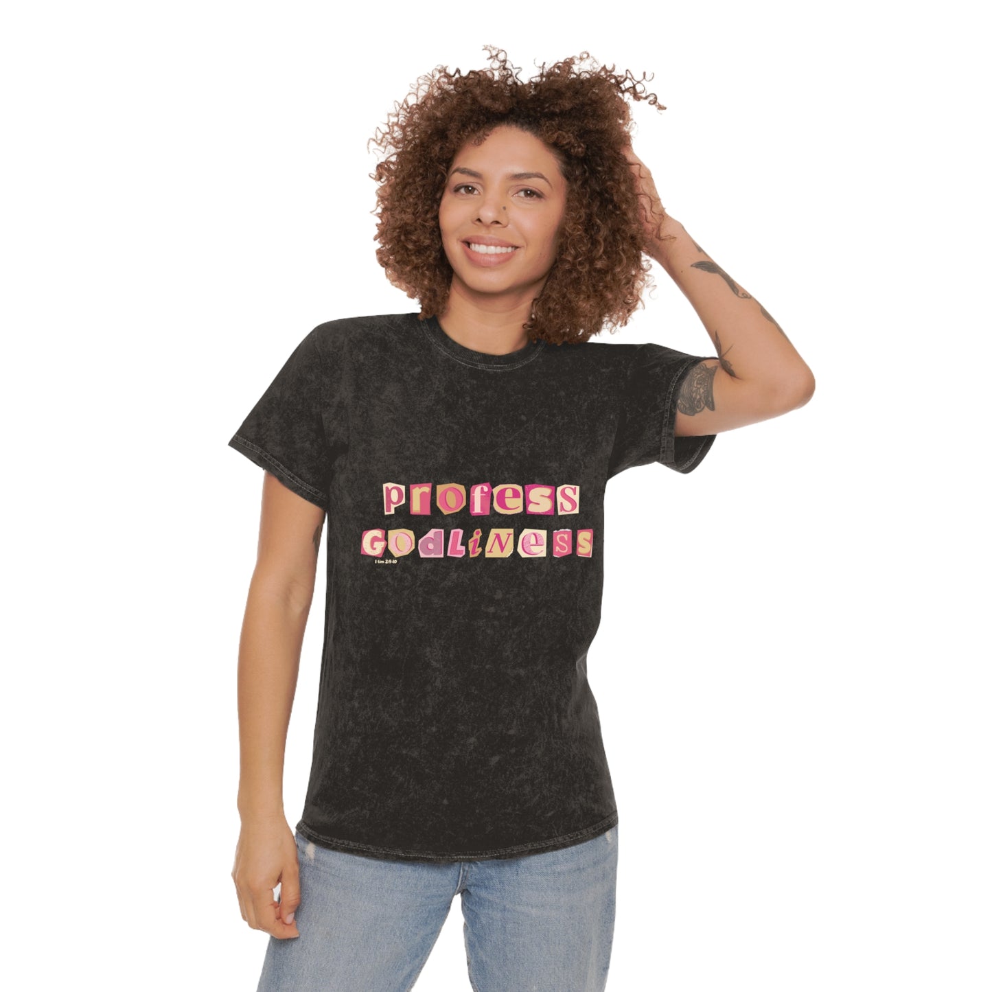 Profess Godliness Womens Mineral Wash Tee